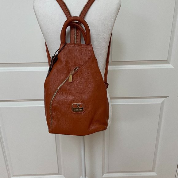 Valentina Handbags - Made In Italy Leather Sling Backpack from VALENTINA